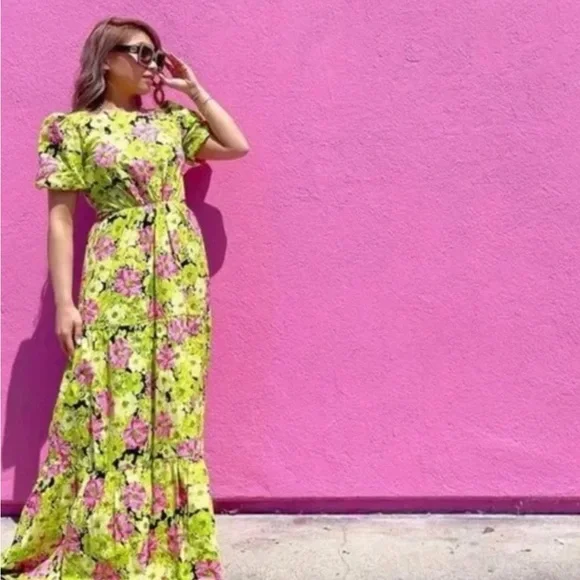Wayf floral maxi dress cheap